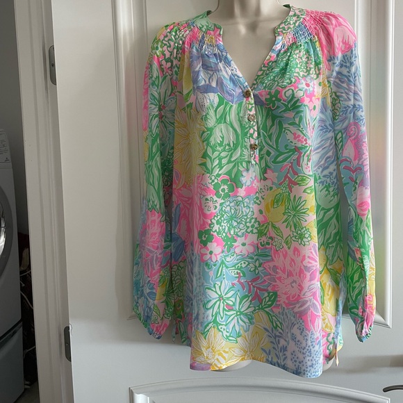 Lilly Pulitzer Elsa Top in Bright Multi - Picture 3 of 6